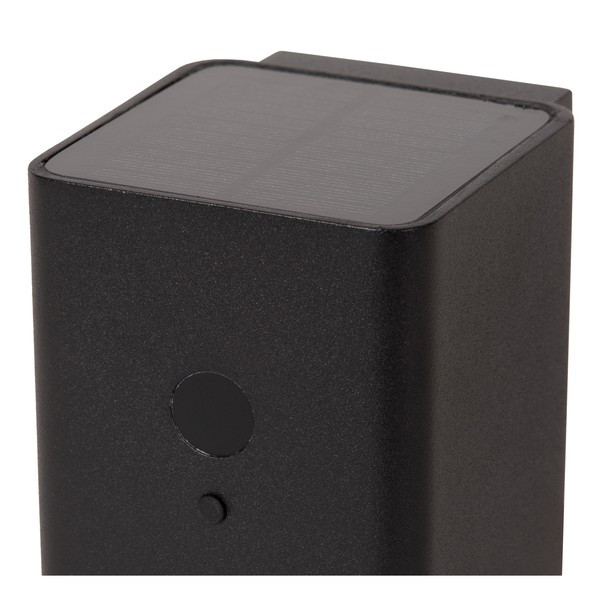 Lucide Solar wandlamp buiten op sensor | Ramin | 2700-3000K | IP54 | Bewegingssensor | Zwart | 1W LLU20333 - 3
