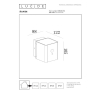 Lucide Solar wandlamp buiten op sensor | Ramin | 2700-3000K | IP54 | Bewegingssensor | Zwart | 1W LLU20333 - 5