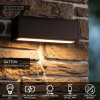Lucide Solar wandlamp buiten op sensor | Sutton | 2700-3000K | IP54 | Zwart | 1.5W LLU20389 - 4