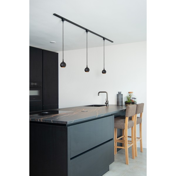 Lucide TRACK Hanglamp GU10 | Favori | 1-fase railverlichting | Zwart LLU20449 - 5