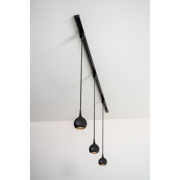 Lucide TRACK Hanglamp GU10 | Favori | 1-fase railverlichting | Zwart LLU20449 - 6