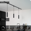 Lucide TRACK Hanglamp GU10 | Floris | 1-fase railverlichting | Zwart LLU20455 - 2