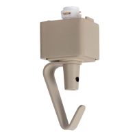 Lucide TRACK Hanglampadapter | 1-fase railsysteem | Max. 3500 Watt | Taupe LLU20462