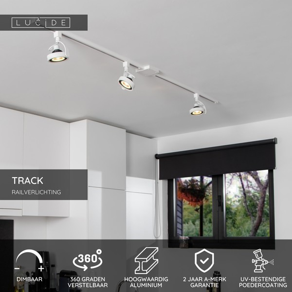 Lucide TRACK Railspot ES111 | Dorian | 1-fase railverlichting | Wit LLU20443 - 2