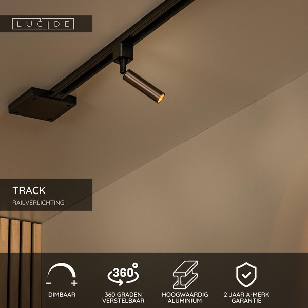 Lucide TRACK Railspot G9 | Keoni | 1-fase railsysteem | Koffie LLU20468 - 2