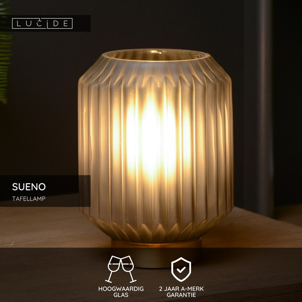Lucide Tafellamp E14 | Sueno | Ø 13 x 17 cm | Grijs LLU20386 - 2
