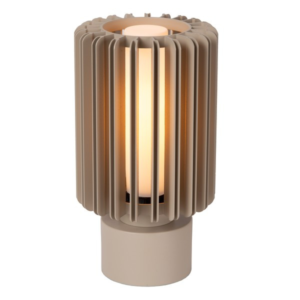 Lucide Tafellamp E27 | Lambres | Ø 15 x 27 cm | Taupe LLU20234 - 1