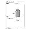 Lucide Tafellamp E27 | Lambres | Ø 15 x 27 cm | Zwart LLU20235 - 6