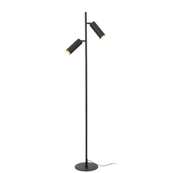 Lucide Vloerlamp 2x GU10 | Clubs | 140 cm | Zwart LLU20081 - 1