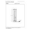 Lucide Vloerlamp 3x E27 | Ruben | 120 cm | Zwart LLU20356 - 8