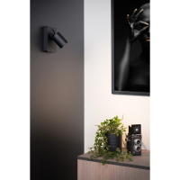 Lucide Wandlamp | 2200-3000K | Nigel | IP20 | Zwart | 5W LLU20299