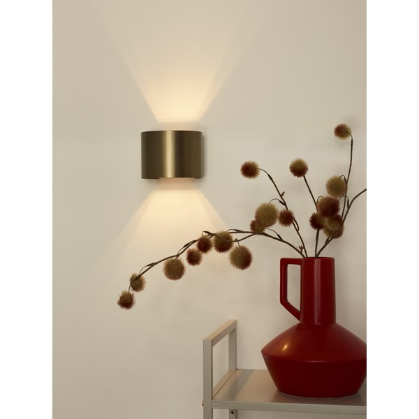 Lucide Wandlamp | 2700K | Xio | Halfrond | IP20 | Bruin| 3.5W LLU20563 - 2