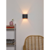 Lucide Wandlamp | 2700K | Xio | Halfrond | IP20 | Donkergrijs | 3.5W LLU20561 - 2