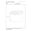 Lucide Wandlamp | 2700K | Xio | Halfrond | IP20 | Donkergrijs | 3.5W LLU20561 - 6