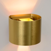 Lucide Wandlamp | 2700K | Xio | Halfrond | IP20 | Goud | 3.5W LLU20562