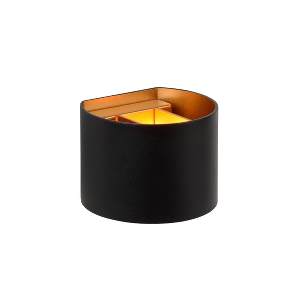 Lucide Wandlamp | 2700K | Xio | Halfrond | IP20 | Zwart | 3.5W LLU20565 - 4