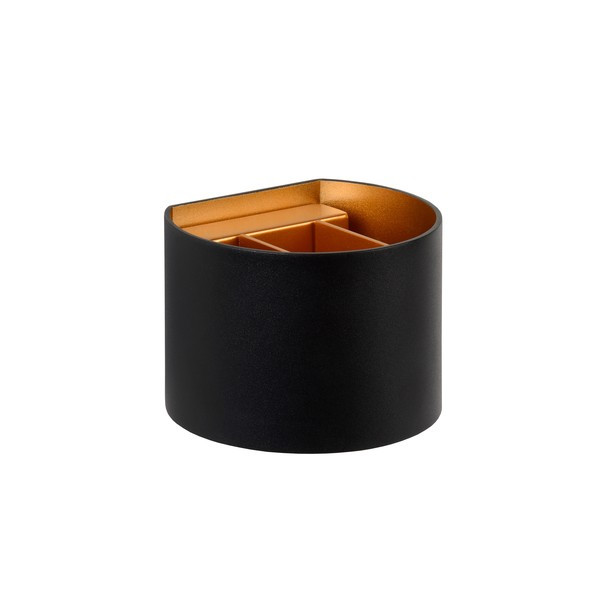 Lucide Wandlamp | 2700K | Xio | Halfrond | IP20 | Zwart | 3.5W LLU20565 - 5