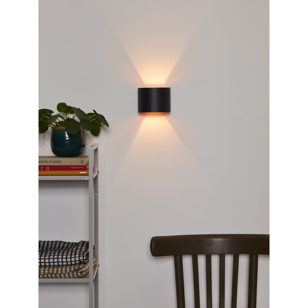 Lucide Wandlamp | 2700K | Xio | Halfrond | IP20 | Zwart | 3.5W LLU20565 - 6