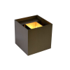 Lucide Wandlamp | 2700K | Xio | Vierkant | IP20 | Bruin| 4W LLU20568 - 3