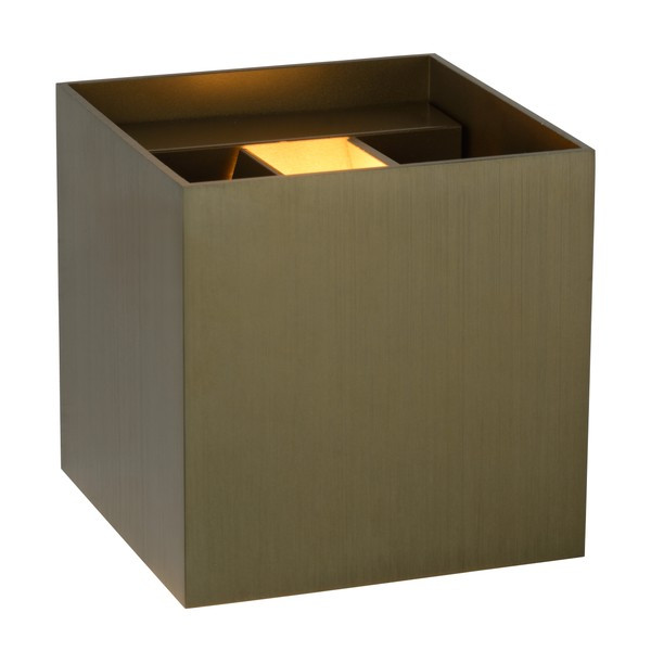 Lucide Wandlamp | 2700K | Xio | Vierkant | IP20 | Bruin| 4W LLU20568 - 5
