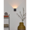 Lucide Wandlamp | 2700K | Xio | Vierkant | IP20 | Donkergrijs | 4W LLU20566 - 4