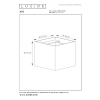 Lucide Wandlamp | 2700K | Xio | Vierkant | IP20 | Donkergrijs | 4W LLU20566 - 6