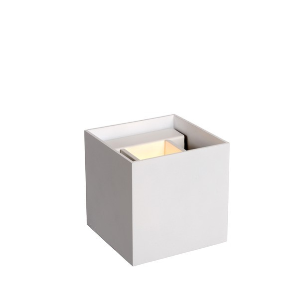 Lucide Wandlamp | 2700K | Xio | Vierkant | IP20 | Wit | 4W LLU20569 - 2