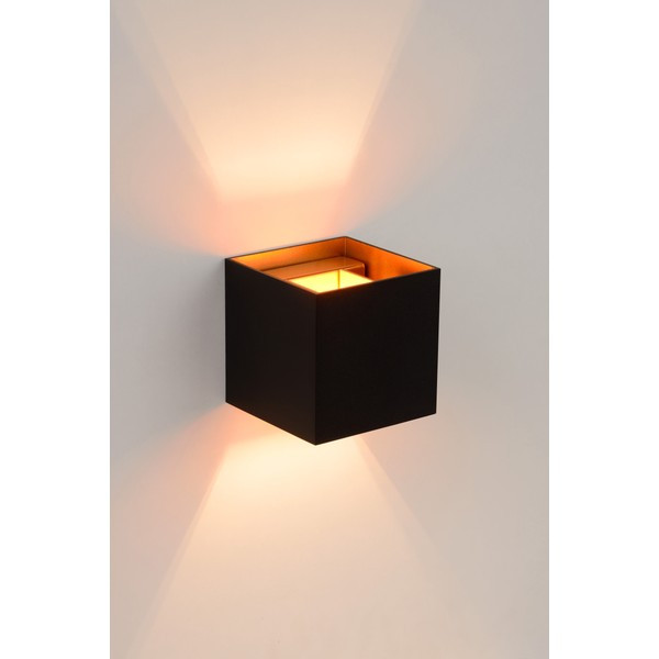 Lucide Wandlamp | 2700K | Xio | Vierkant | IP20 | Zwart | 4W LLU20570 - 1