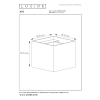 Lucide Wandlamp | 2700K | Xio | Vierkant | IP20 | Zwart | 4W LLU20570 - 7