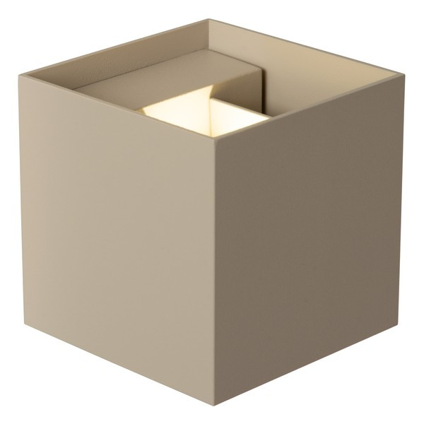 Lucide Wandlamp | Up & Down | Vierkant | Armin | Taupe | 2200-2700-3000K | 7W LLU20018 - 1