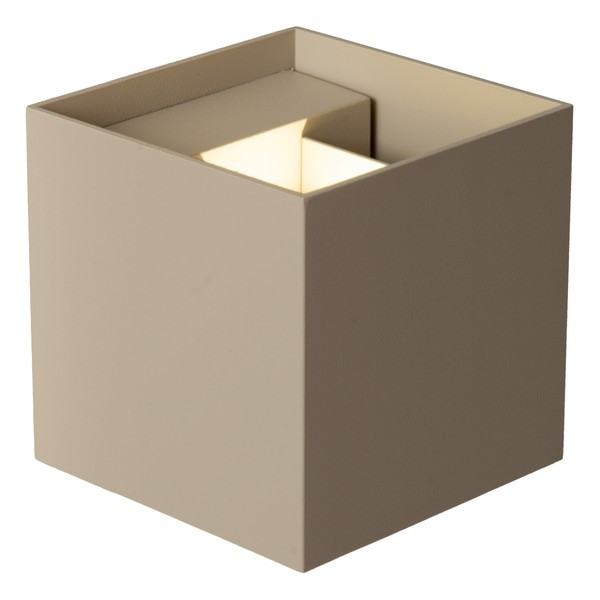 Lucide Wandlamp | Up & Down | Vierkant | Armin | Taupe | 2200-2700-3000K | 7W LLU20018 - 3