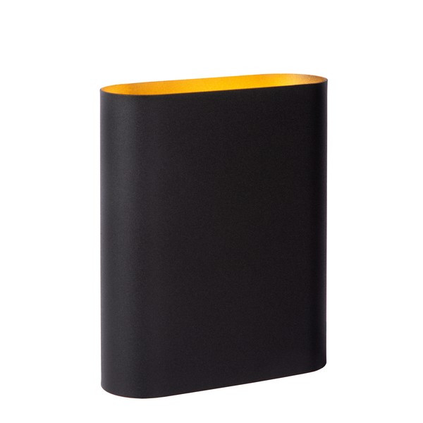 Lucide Wandlamp 2x E14 | Ovalis | IP20 | Zwart/Goud LLU20313 - 2