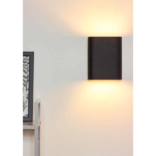 Lucide Wandlamp 2x E14 | Ovalis | IP20 | Zwart/Goud LLU20313 - 1