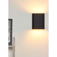 Lucide Wandlamp 2x E14 | Ovalis | IP20 | Zwart/Goud LLU20313