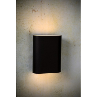 Lucide Wandlamp 2x E14 | Ovalis | IP20 | Zwart LLU20312