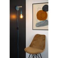 Lucide Wandlamp E27 | Pola | IP20 | Blauw | Ø 12 cm LLU20329