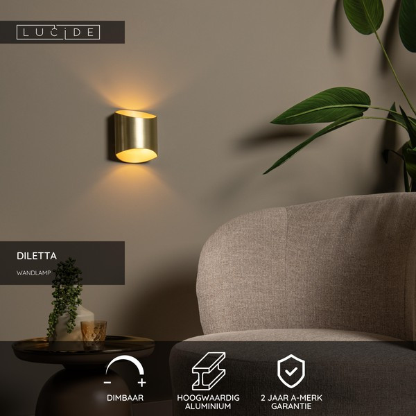 Lucide Wandlamp G9 | Diletta | IP20 | Goud LLU20097 - 5