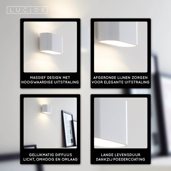 Lucide Wandlamp G9 | Ovaal | Xera | IP20 | Wit LLU20555 - 6