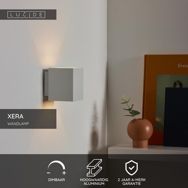 Lucide Wandlamp G9 | Vierkant | Xera | IP20 | Wit LLU20556 - 6