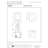 Lucide Wandlamp buiten | Emeric | 2200-2700-3000K | IP54 | Roest bruin | 10W LLU20111 - 5