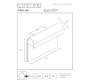 Lucide Wandlamp buiten | Thesi led | 3000K | IP54 | Zwart | 8W LLU20426 - 5