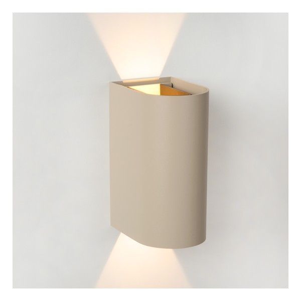 Lucide Wandlamp buiten | Up & Down | Aplis | 2200-2700-3000K | IP54 | Taupe | 10W LLU20013 - 2