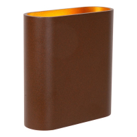 Lucide Wandlamp buiten | Up & Down | Atila | 2700K | IP54 | Roest bruin | 10W LLU20019
