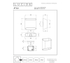 Lucide Wandlamp buiten | Up & Down | Atila | 2700K | IP65 | Roest bruin | 10W LLU20020 - 5