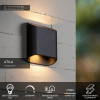 Lucide Wandlamp buiten | Up & Down | Atila | 2700K | IP65 | Zwart | 10W LLU20021 - 4