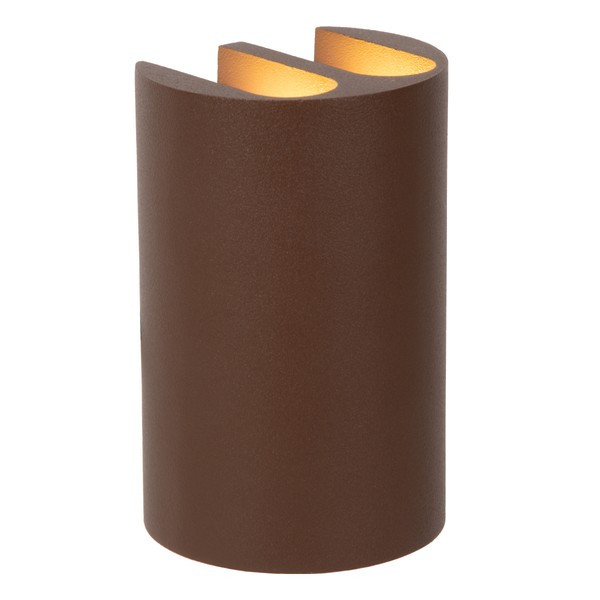 Lucide Wandlamp buiten | Up & Down | York | 2700K | IP54 | Roest bruin | 4.8W LLU20579 - 1
