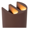 Lucide Wandlamp buiten | Up & Down | York | 2700K | IP54 | Roest bruin | 4.8W LLU20579 - 3