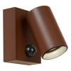 Lucide Wandlamp buiten op sensor | Emeric | 2200-2700-3000K | IP54 | Bewegingssensor | Roest bruin | 10W LLU20110 - 1