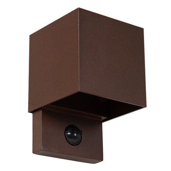 Lucide Wandlamp buiten op sensor | Tadzio | 2700-3300-4000K | IP65 | Bewegingssensor | Roest bruin | 7W LLU20408 - 2