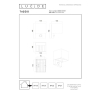 Lucide Wandlamp buiten op sensor | Tadzio | 2700-3300-4000K | IP65 | Bewegingssensor | Roest bruin | 7W LLU20408 - 5